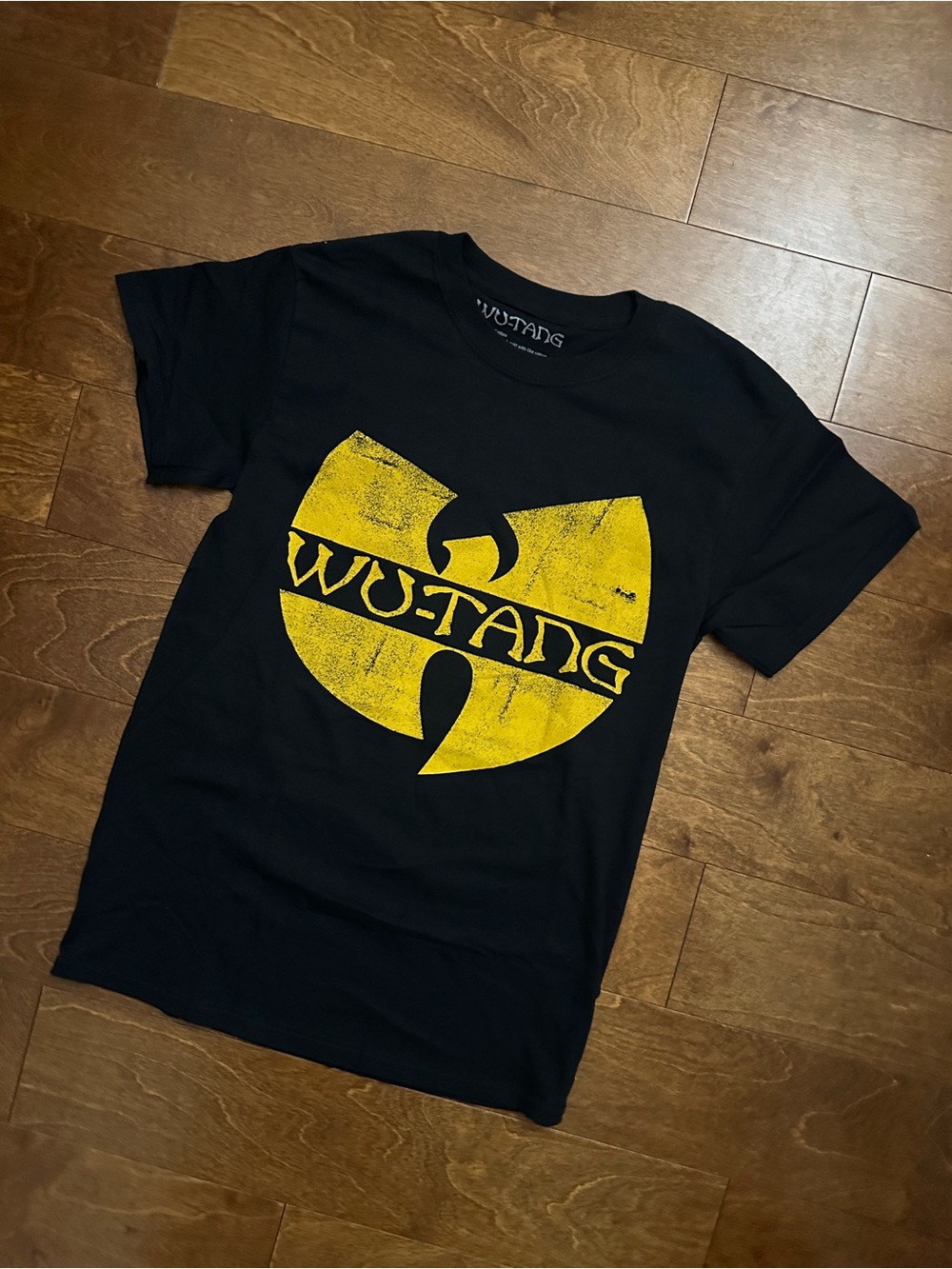 Wu-Tang Logo Short Sleeve Tee - Black/Yellow - Picture 2 of 3